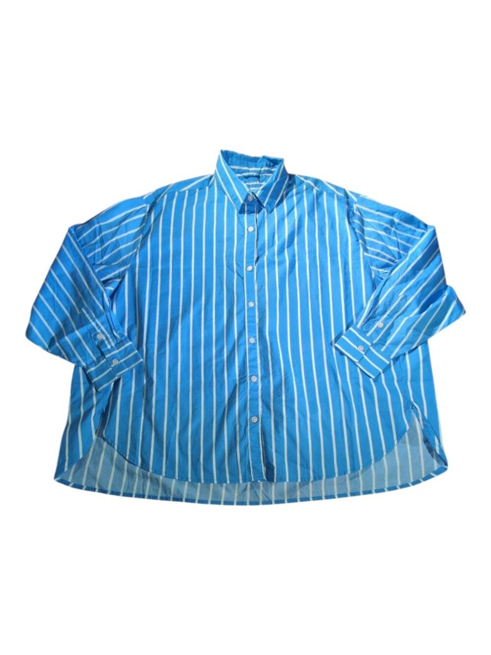 Aerie Good Day Button Day Shirt NWT Nautical Coastal Preppy 100% Cotton - Picture 4 of 11